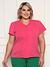 Blusa plus size com botao frontal encapados